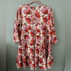 Zara Floral Babydoll Swing Dress M